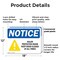 Signmission Halon Protected Room Keep Door Closed, 18 in W x Rectangle, Plastic OS-2PACK-NS-P-1218-L-15776 - alternate 3